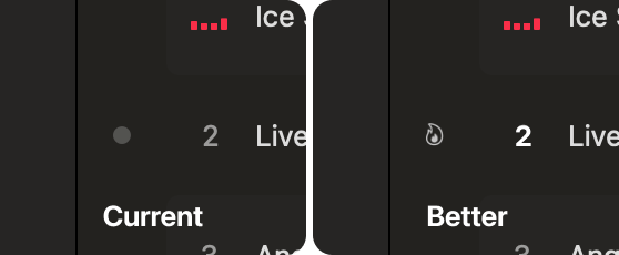 A screenshot showing a better icon